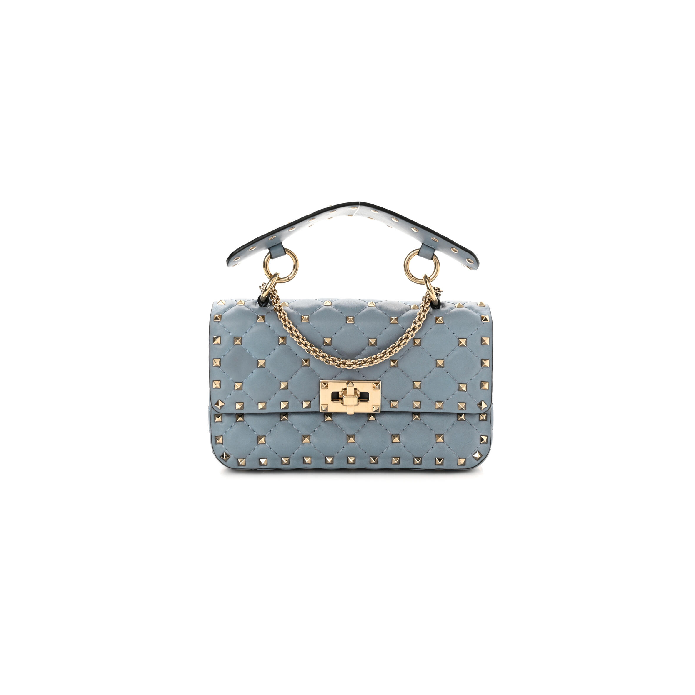 VALENTINO SMALL NAPPA ROCKSTUD SPIKE BAG 5W2B0123NAPI17 (20*11.5*5cm)